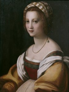 女性のポートレート 作： Andrea del Sarto