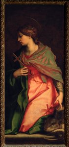 アンティオキアの聖マルガリータ、聖アグネスの祭壇画 (絵画、1525-1528年) 作： Andrea del Sarto