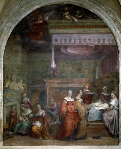 マリアの降誕（フレスコ画 作： Andrea del Sarto