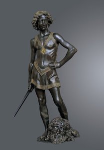 ゴリアテに対するデビッド・ビクトリアス、1470年頃。 作： Andrea del Verrocchio