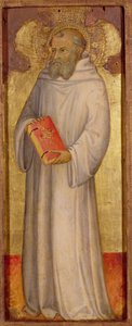 最古の秩序の創設者である聖ベネディクト（c.500） 作： Andrea di Bartolo