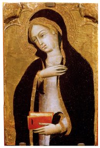 処女受胎告知、c1410 作： Andrea di Bartolo