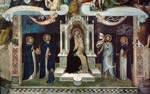 トロンデ・マドンナ。 1370 作： Andrea di Bonaiuto