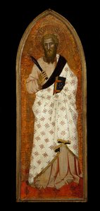聖バーソロミュー、c.1360-65（木製パネルのテンペラと金箔）