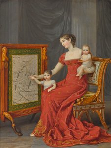 ロイヒテンベルク公爵夫人アウグスタ公妃（1788-1851）と娘のジョゼフィーヌ、ウジェニー 作： Andrea the Elder Appiani