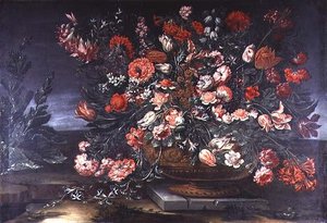 花の静物画 作： Andrea the Elder Scacciati