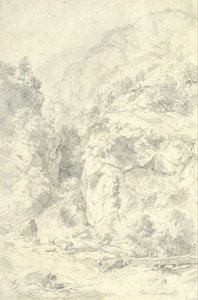 山岳風景 作： Andreas Achenbach