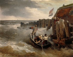 海景、1894 作： Andreas Achenbach