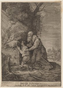 イサクの犠牲 作： Andreas Altomonte, after David Teniers the Younger