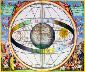 キリスト教の星座の地図、1660～1661 年 作： Andreas Cellarius