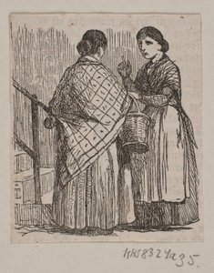 会話中の 2 人のメイド 作： Andreas Flinch