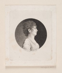 不明な女性の肖像 作： Andreas Flint