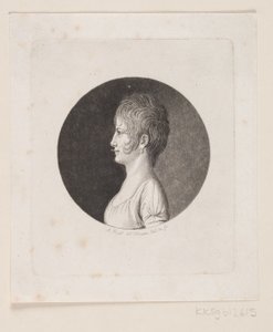 未知の女性の肖像画 作： Andreas Flint