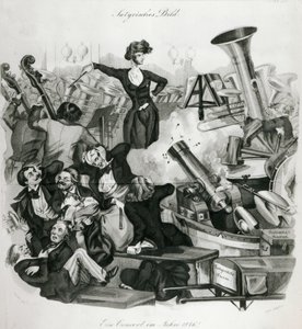 1846年のヘクターベルリオーズ（1803-69）のコンサート（彫刻）