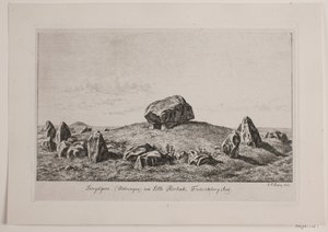 Lille Rørbæk の Langdysse 作： Andreas Peter Madsen