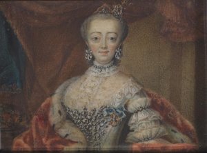 クリスチャン 6 世の女王ソフィー マグダレンの肖像 作： Andreas Thornborg