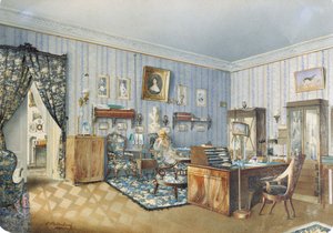 インテリア、1860年。 作： Andrei Alexeevich Redkovsky
