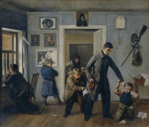 学校で、1854 作： Andrei Andreyevich Popov
