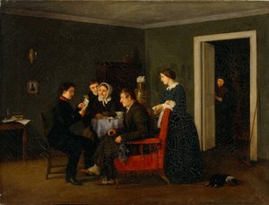 喜びの手紙、1858年 作： Andrei Andreyevich Popov