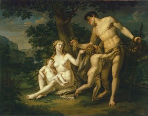 アダムとイブ、木の下で子供たち、1803