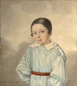 N.M.シュヴァルツの肖像、1839年 作： Andrei Joseph Hintz