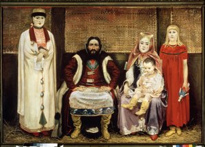 17世紀の商家。 Andrei Petrovich Ryabushkin（Riabutchkin）（1861-1904）による絵画、キャンバスに油彩