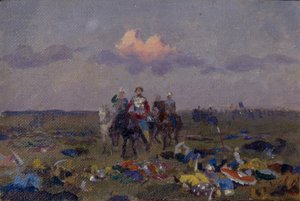 スナイプスフィールドで 作： Andrei Petrovich Ryabushkin