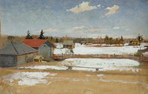 トゥメネフの地所、1890〜95年頃 作： Andrei Petrovich Ryabushkin