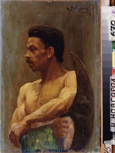 新兵。 Andrei Petrovich Ryabushkin（Riabutchkin）（1861-1904）による絵画、キャンバスに油彩 作： Andrei Petrovich Ryabushkin