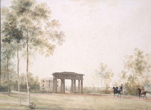 1821年以降のツァールスコエセローの公園への玄関口 作： Andrei Yefimovich Martynov