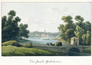 1817年以前のガッチナの修道院 作： Andrei Yefimovich Martynov