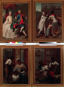 4つの異なる人種グループ 作： Andres de Islas