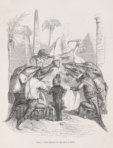友よ、賢者はプライベートのシーンからよく食べることに彼の栄光を置きます...、ca。 1837-47。 作： Andrew Best Leloir