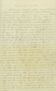 1862年8月1日、Mo州Buchanan CountyのAndrew BrownlowがGamble［Hamilton R. Gamble］知事に宛てた署名入りの手紙。 作： Andrew Brownlow