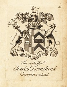 タウンシェンド子爵（Right Honourable Charles Townshend）の紋章 作： Andrew Johnston