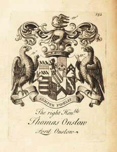Thomas Onslow, Lord Onslow, 2nd Baron Onslowの紋章。 作： Andrew Johnston