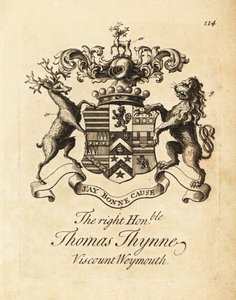 ウェーマス子爵（Thomas Thynne, 2nd Viscount Weymouth）の紋章 作： Andrew Johnston