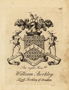 ストラットンのバークレー卿、第4代バークレー男爵、Right Honourable William Berkley（1741年没）の紋章 作： Andrew Johnston