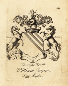 第4代男爵バイロン卿ウィリアム・バイロン（1670-1736）の紋章 作： Andrew Johnston