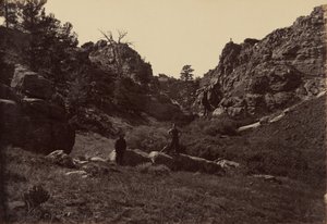 プレート10.デイルズゲート、デイル・クリーク・キヤノン、1869年（写真） 作： アンドリュー・ジョセフ・ラッセル