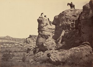 プレート21.ハイ・ブラフ、ブラック・ビュート、1869年（写真） 作： アンドリュー・ジョセフ・ラッセル