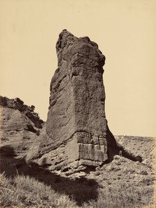 プレート31.モニュメント・ロック、エコー・キャノン河口、1869年（写真） 作： アンドリュー・ジョセフ・ラッセル