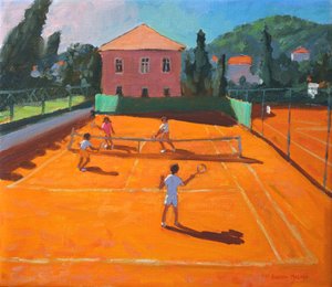クレイコートテニス、ラパッド、クロアチア、2012、 作： Andrew Macara