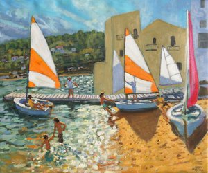 発進ボート、カレーリャデパラフリュージェル、スペイン、 作： Andrew Macara