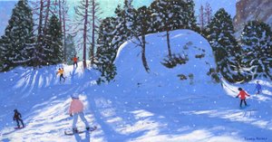 ロック・シティ、ヴァル・ガルデナ、イタリア、2020年（キャンバスに油彩） 作： Andrew Macara
