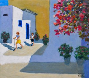 スクーターキッズ、シミ、ギリシャ諸島、2018、 作： Andrew Macara