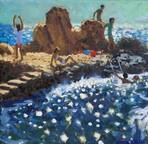 Sea sparkle,Rovinj,2016(油彩・キャンバス) 作： Andrew Macara