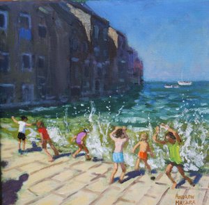 シーフロント、ロヴィニ、クロアチア、 作： Andrew Macara