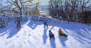 ソリ遊び,ハーティントン,バクストン,2020 作： Andrew Macara