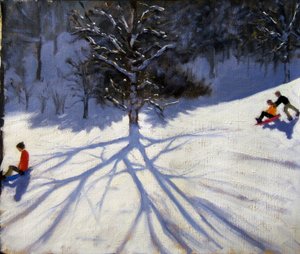 ツリーと2つのトボガン 作： Andrew Macara